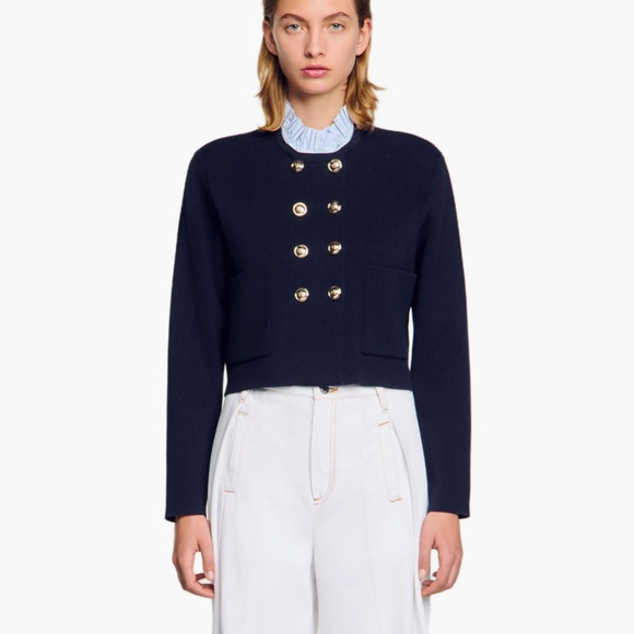 William Cardigan with removable ruffled collar - Picture 1 of 7
